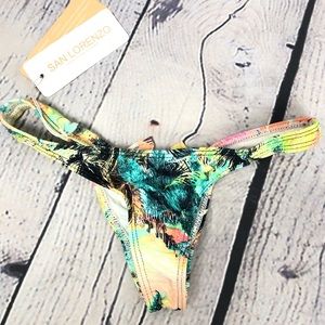 San Lorenzo Palm Tree Bikini Bottoms with Bow